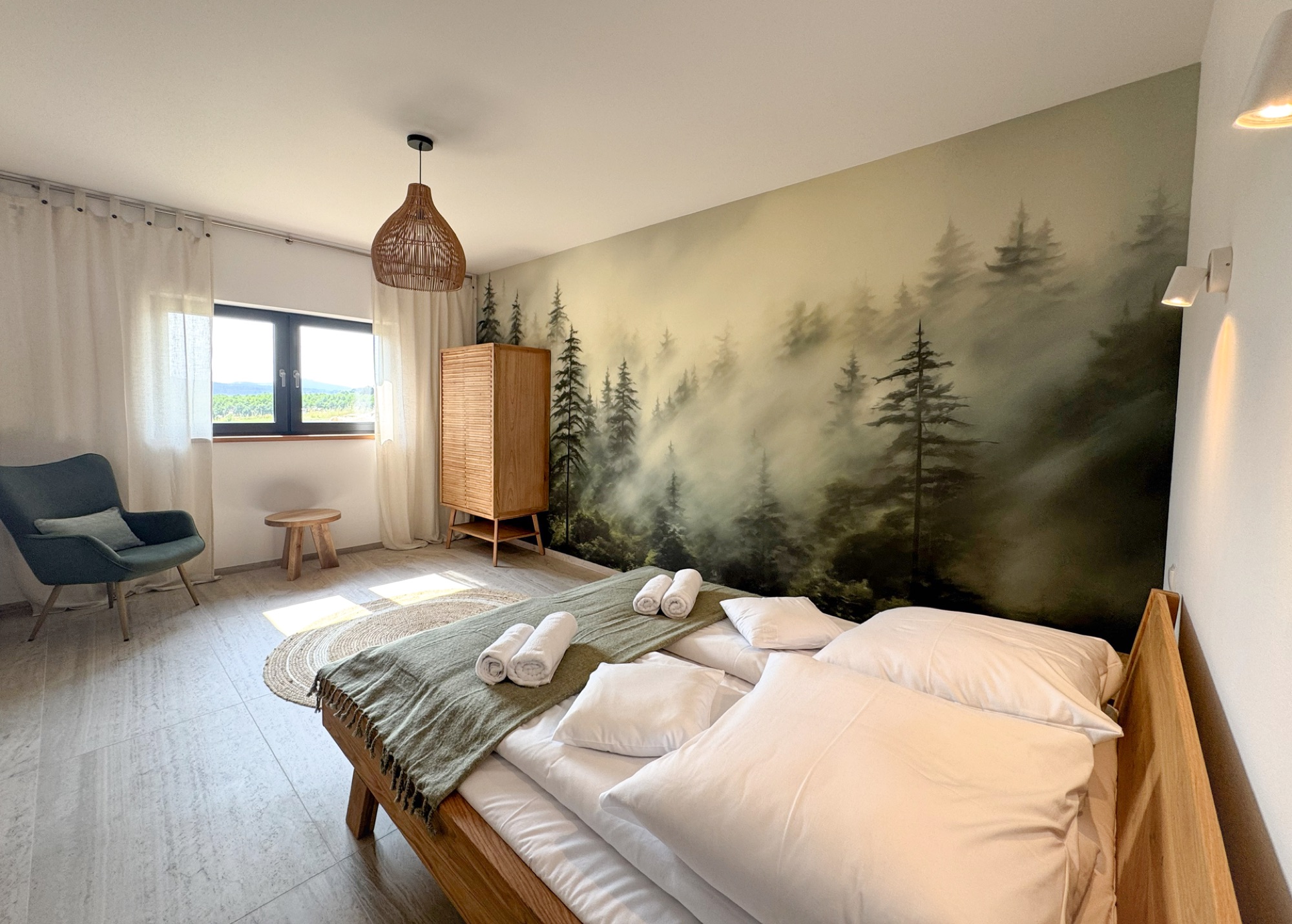Kameralny pokój nad stajnią w Lawendowym Ranczu